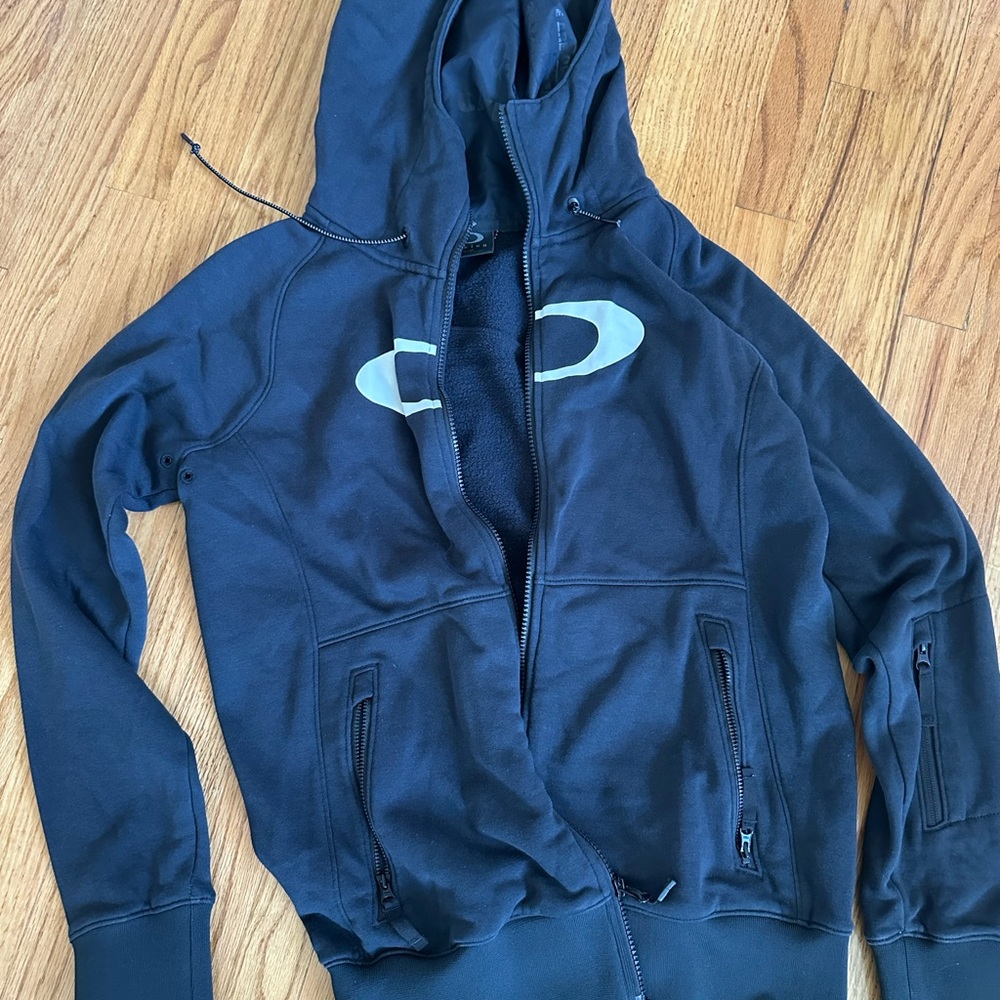 Oakley Charcoal Zip-Up Hoodie